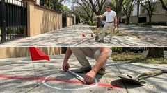 Esa raya roja en la banqueta: el aviso discreto que conviene entender antes de excavar